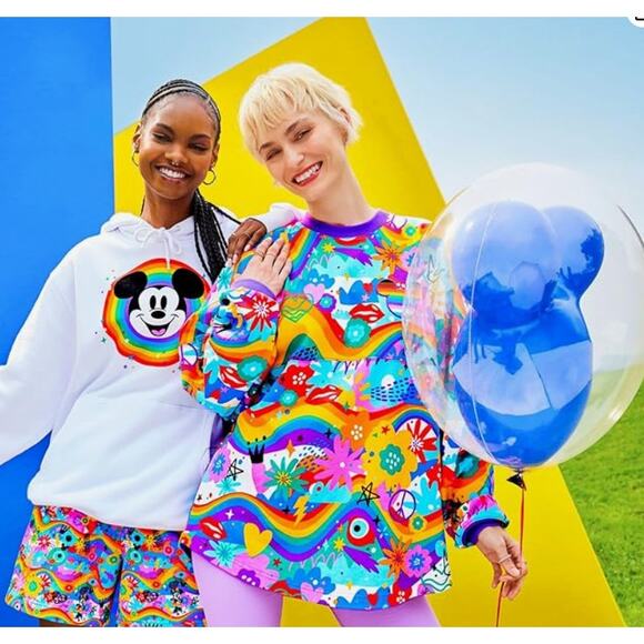 Disney Pride Collection Spirit Jersey Mickey Mouse for Adults Unisex XS - Picture 2 of 10